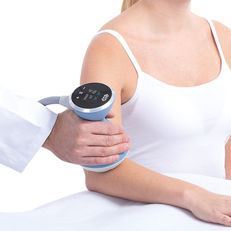 集束型衝撃波施術風景1